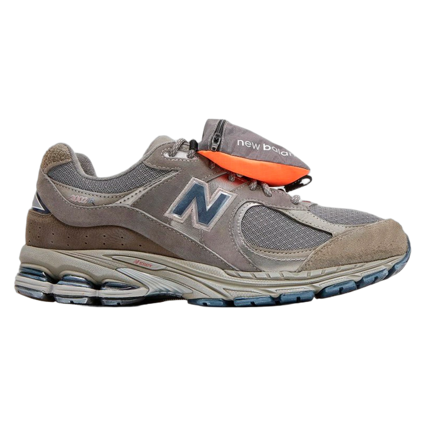 New Balance 2002R Grey Brown Pouch M2002RVA