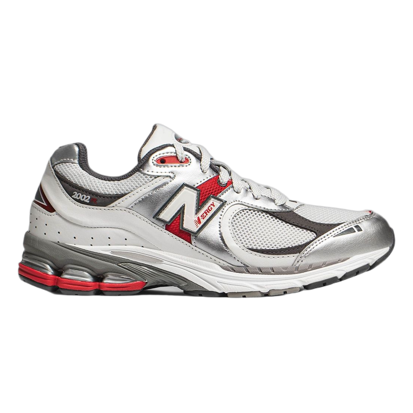 New Balance 2002R Silver Metallic Team Red M2002RLB