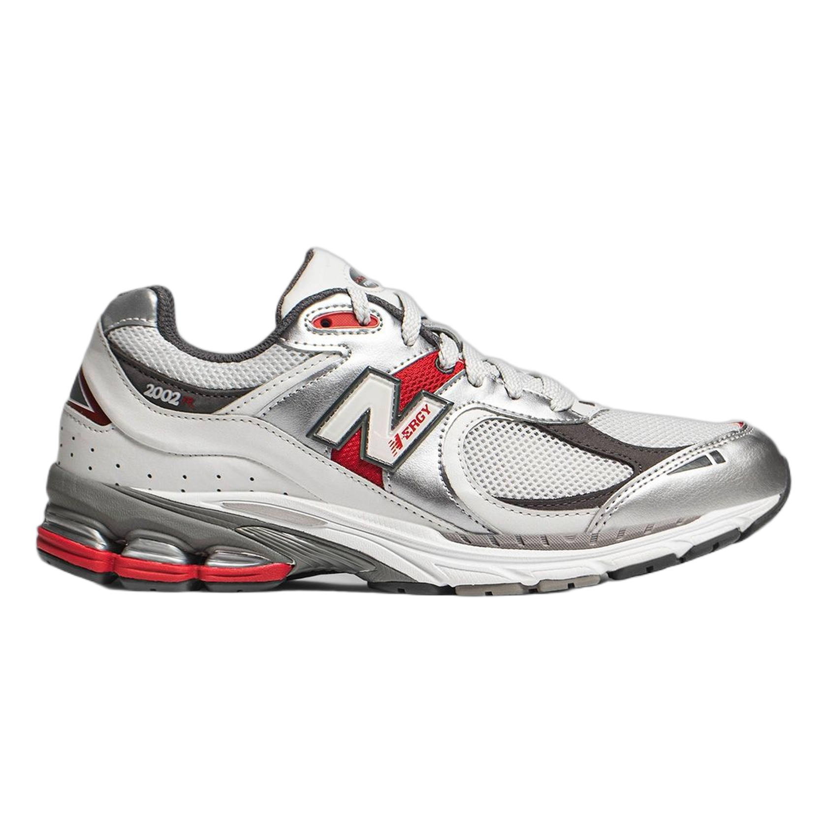 New Balance 2002R Silver Metallic Team Red M2002RLB