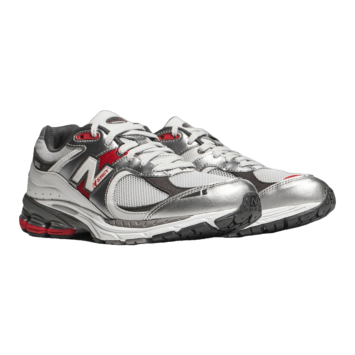 New Balance 2002R Silver Metallic Team Red Side M2002RLB