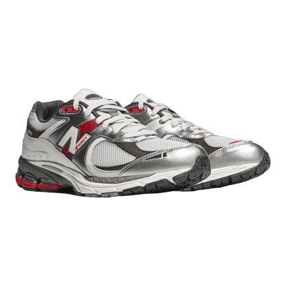 New Balance 2002R Silver Metallic Team Red Side M2002RLB