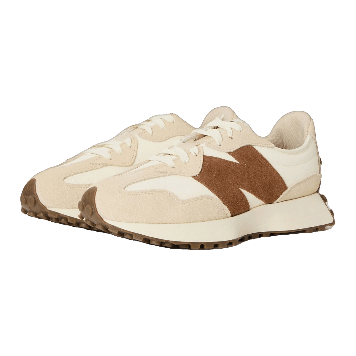 New Balance 327 Beige Brown Suede Side