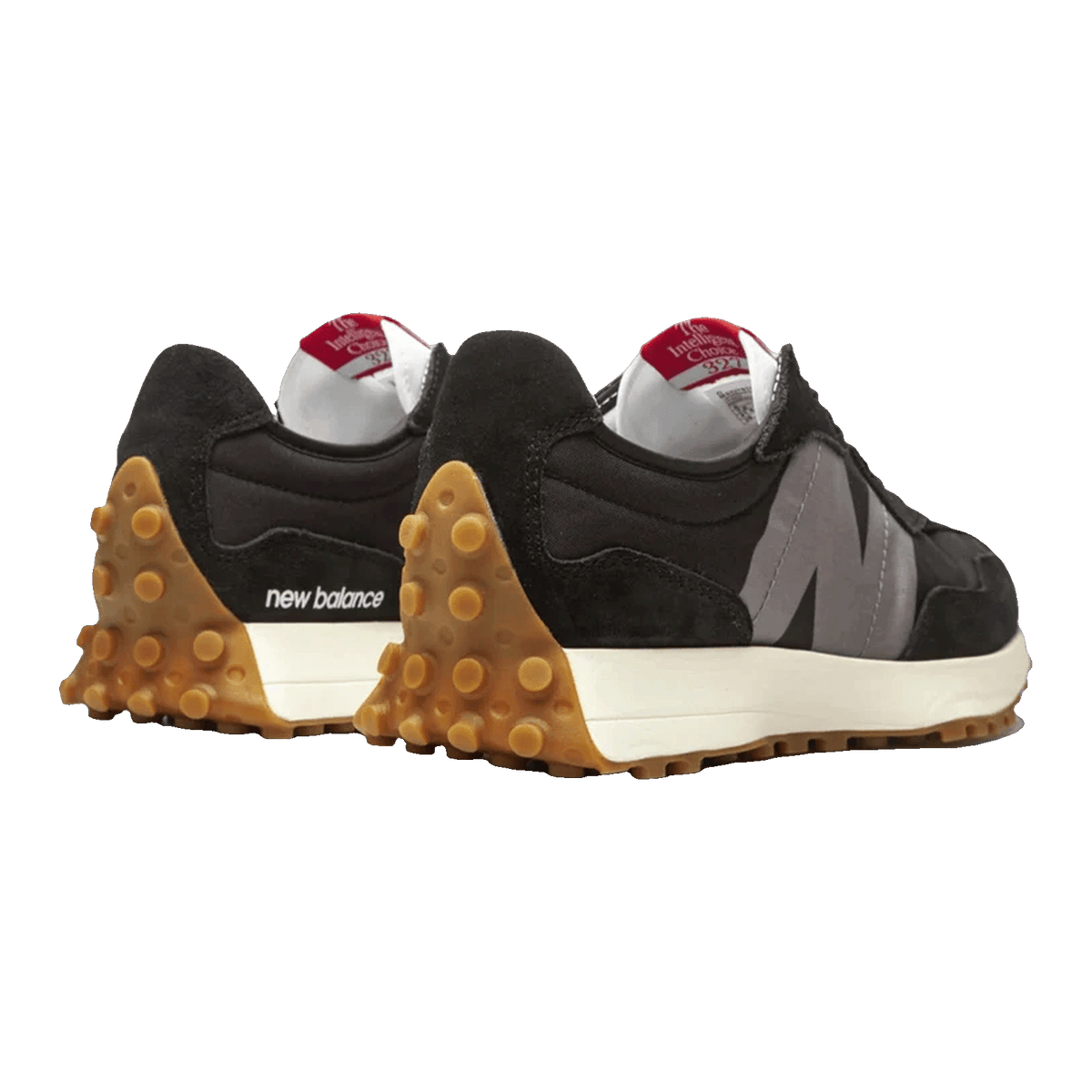 New Balance 327 Black Castlerock Back