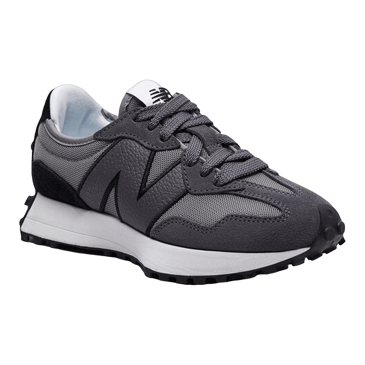 New Balance 327 Black Grey Castlerock Side U327MD