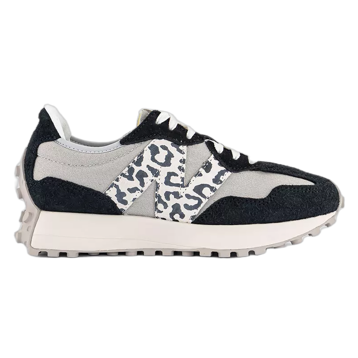 New Balance 327 Black Grey Leopard (W) WS327AP