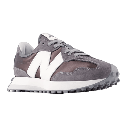 New Balance 327 Black Metallic Castlerock (W) Side WS327GLB