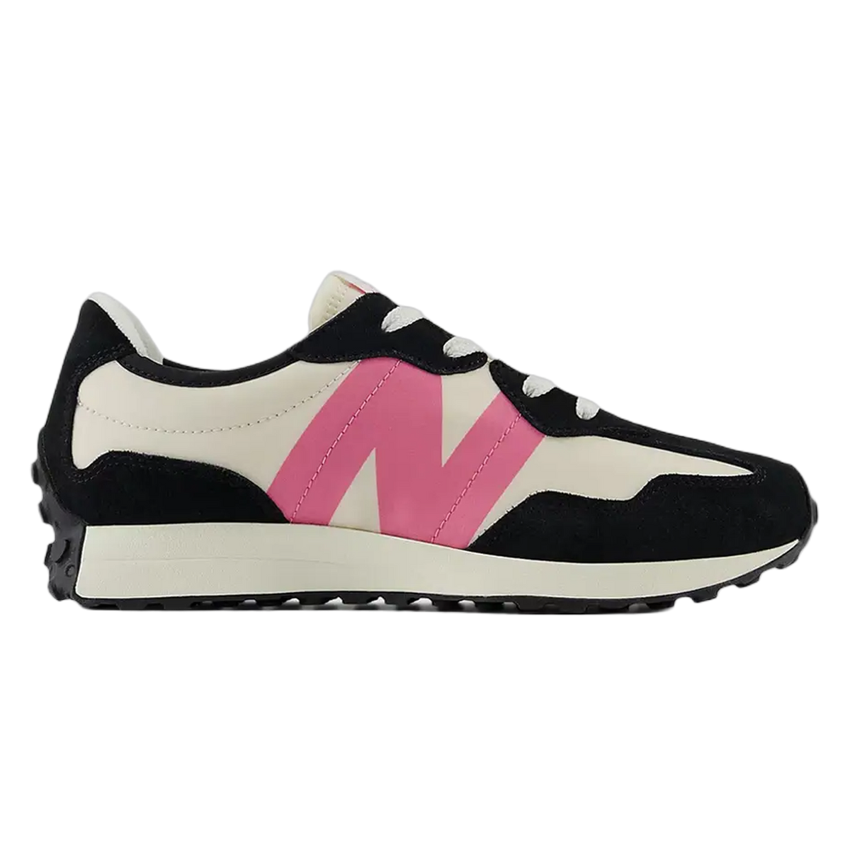 New Balance 327 Black Real Pink (GS) GS327VL