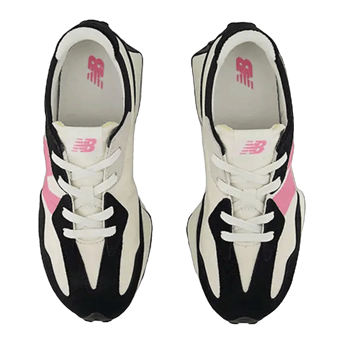New Balance 327 Black Real Pink (GS) Oben