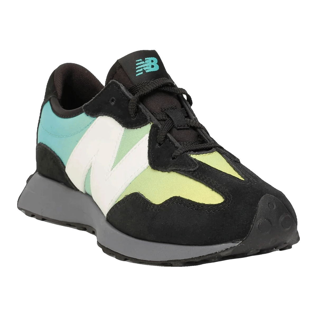 New Balance 327 Black Summer Jade (GS) Side GS327SA