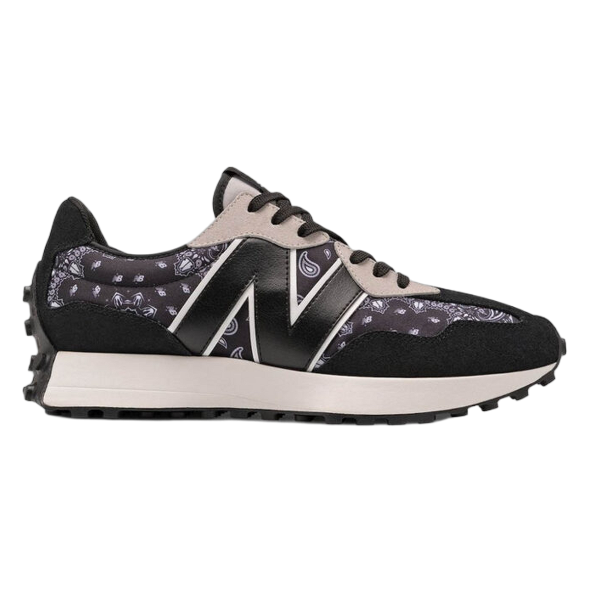 New Balance 327 Black White Paisley MS327DEU