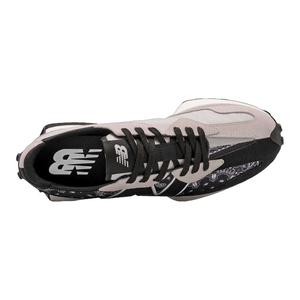 New Balance 327 Black White Paisley Oben MS327DEU