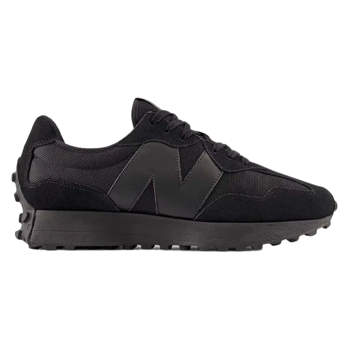 New Balance 327 Black White Tongue Logo MS327CTB