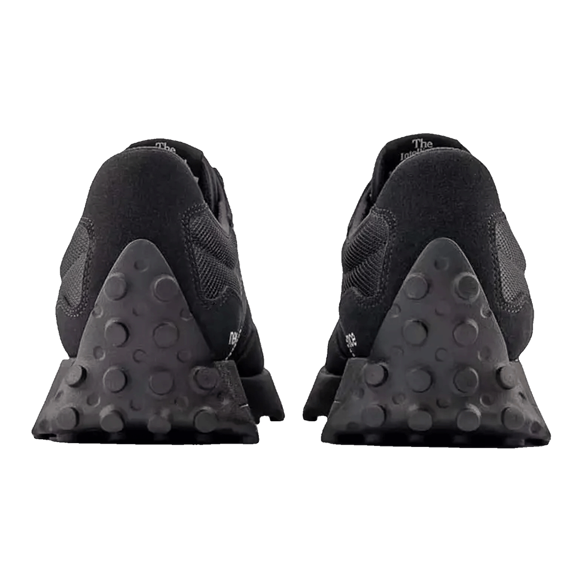 New Balance 327 Black White Tongue Logo Back MS327CTB