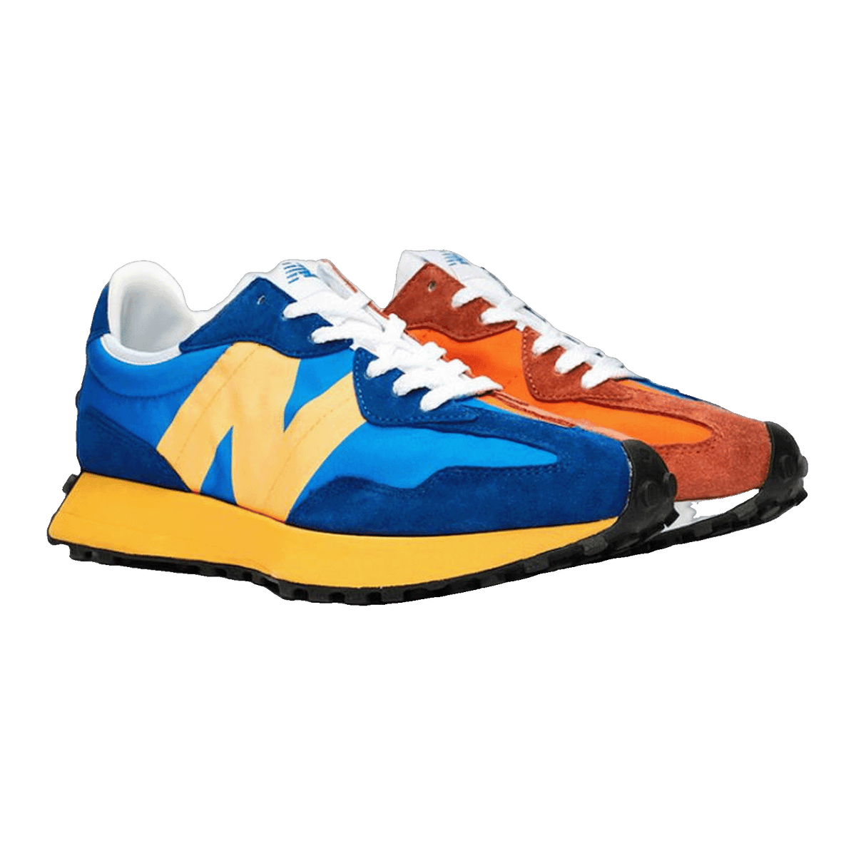 New Balance 327 Blue Orange Side MS327LAA