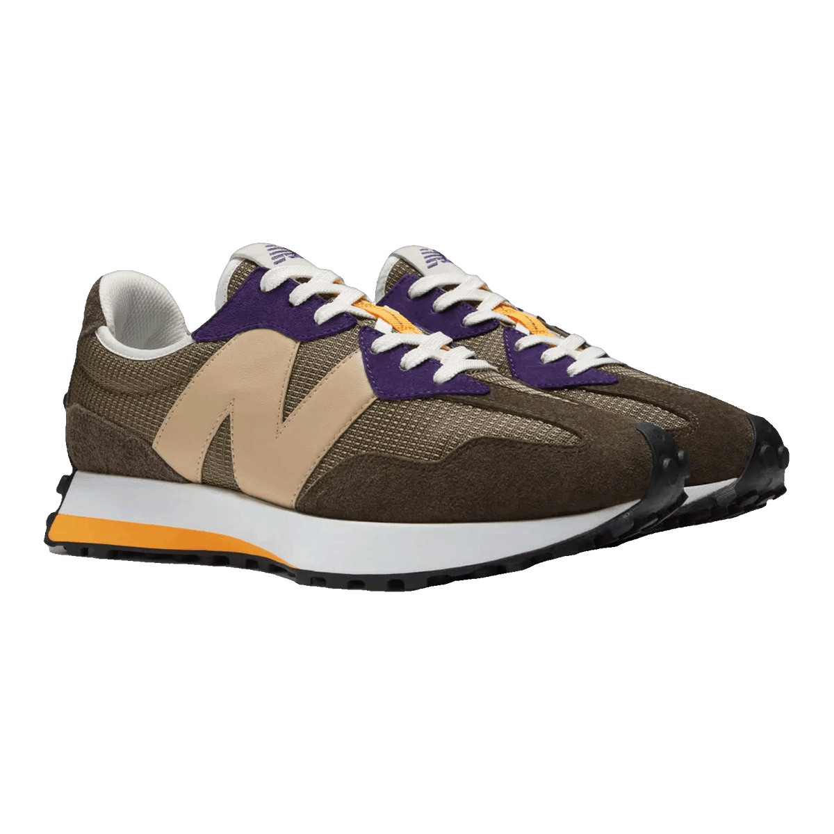 New Balance 327 Brown True Camo Black Plum Side