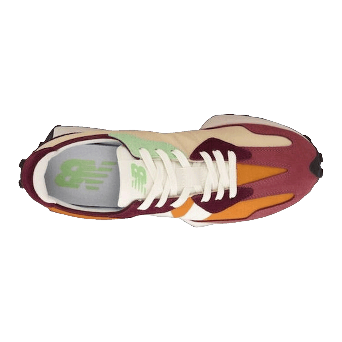 New Balance 327 Burgundy Orange Oben MS327OA