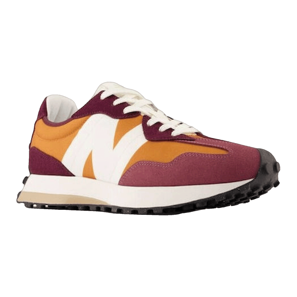New Balance 327 Burgundy Orange Side MS327OA