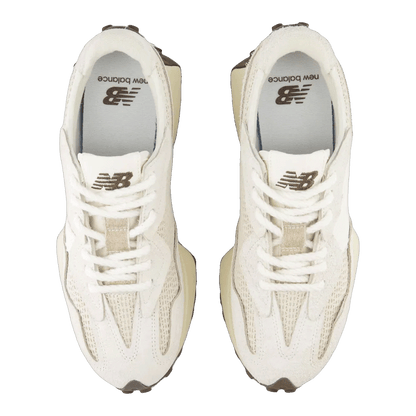 New Balance 327 Cream Brailed Oben U327WVA