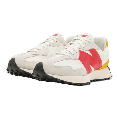 New Balance 327 Cream Red Yellow Side