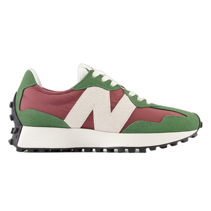 New Balance 327 Dark Green Red WS327UO