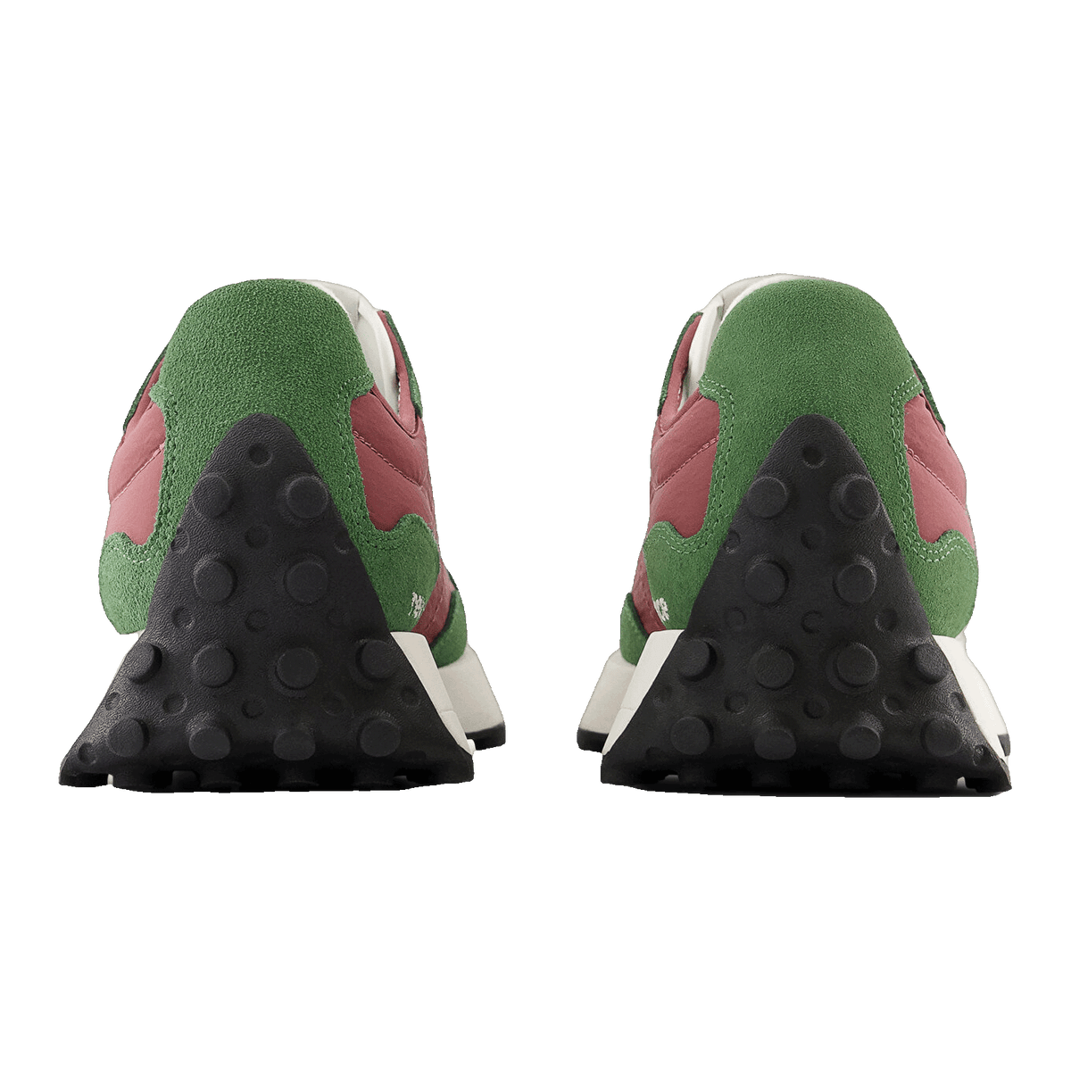 New Balance 327 Dark Green Red Back
