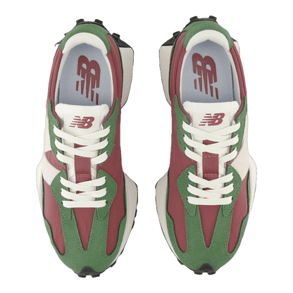 New Balance 327 Dark Green Red Oben