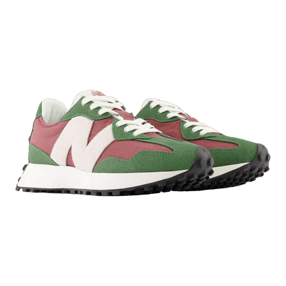 New Balance 327 Dark Green Red Side