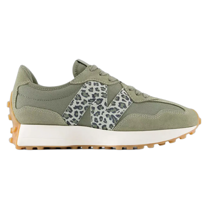 New Balance 327 Dark Olivine Leopard (W) WS327LPB