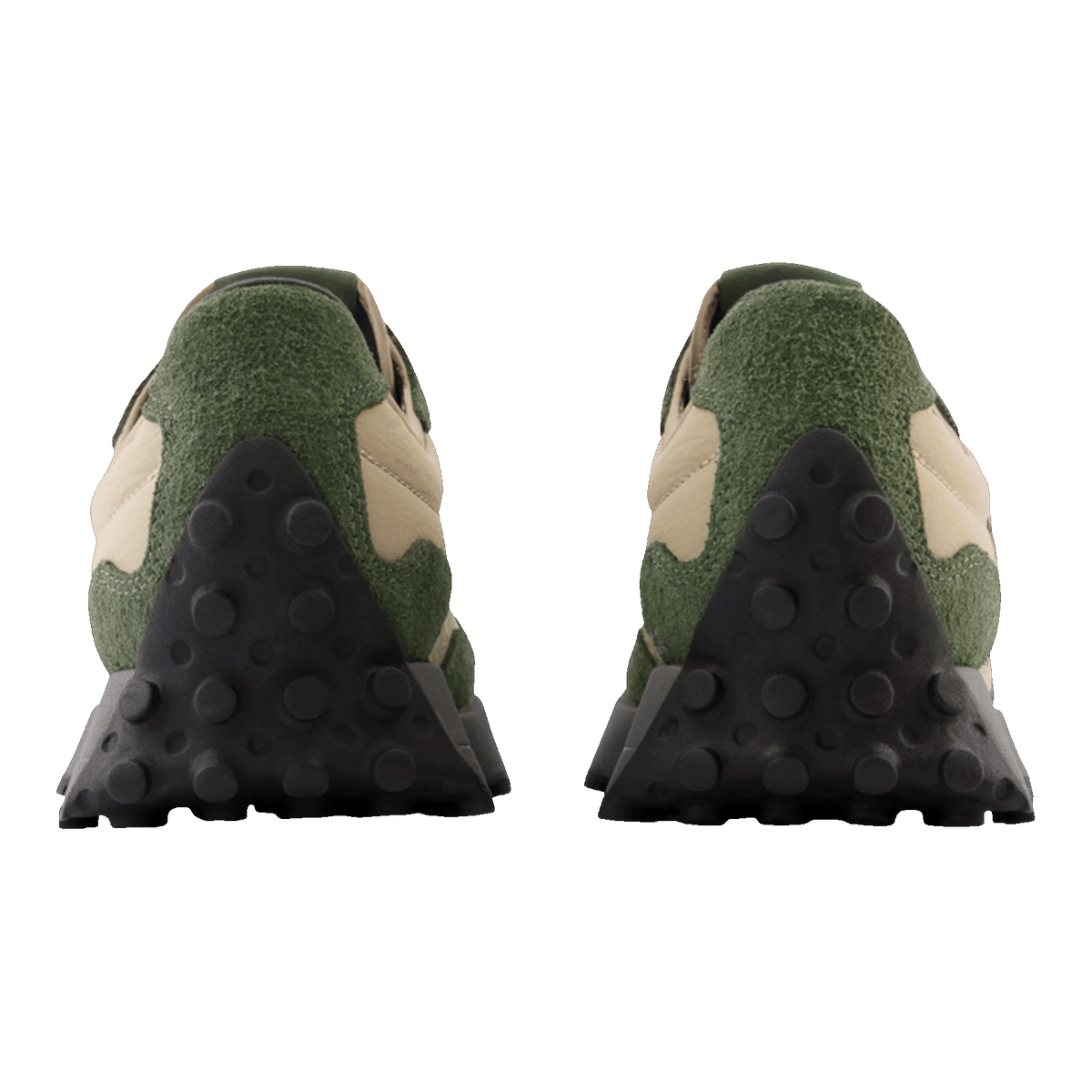 New Balance 327 Deep Olive Green Driftwood Back MS327WG