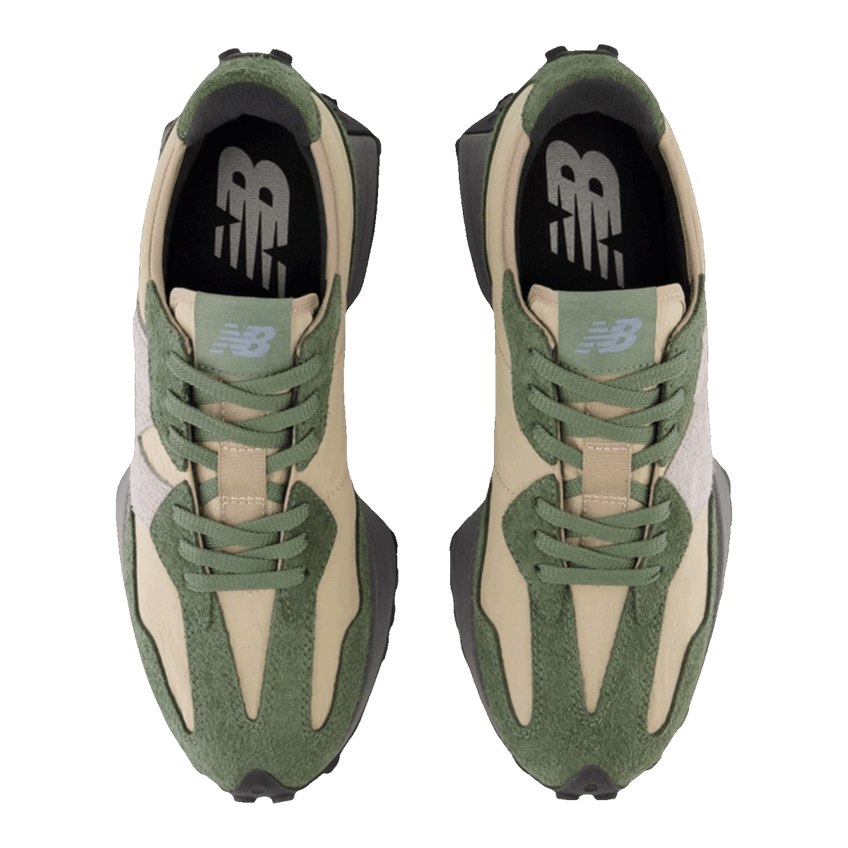 New Balance 327 Deep Olive Green Driftwood Oben