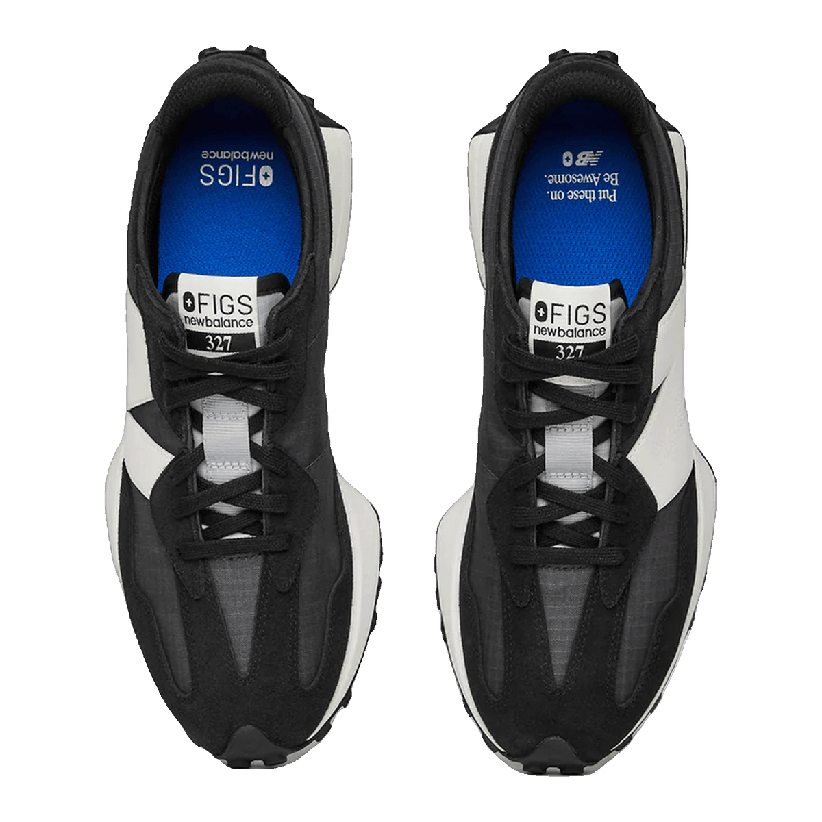 New Balance 327 FIGS Black White Oben U327FB