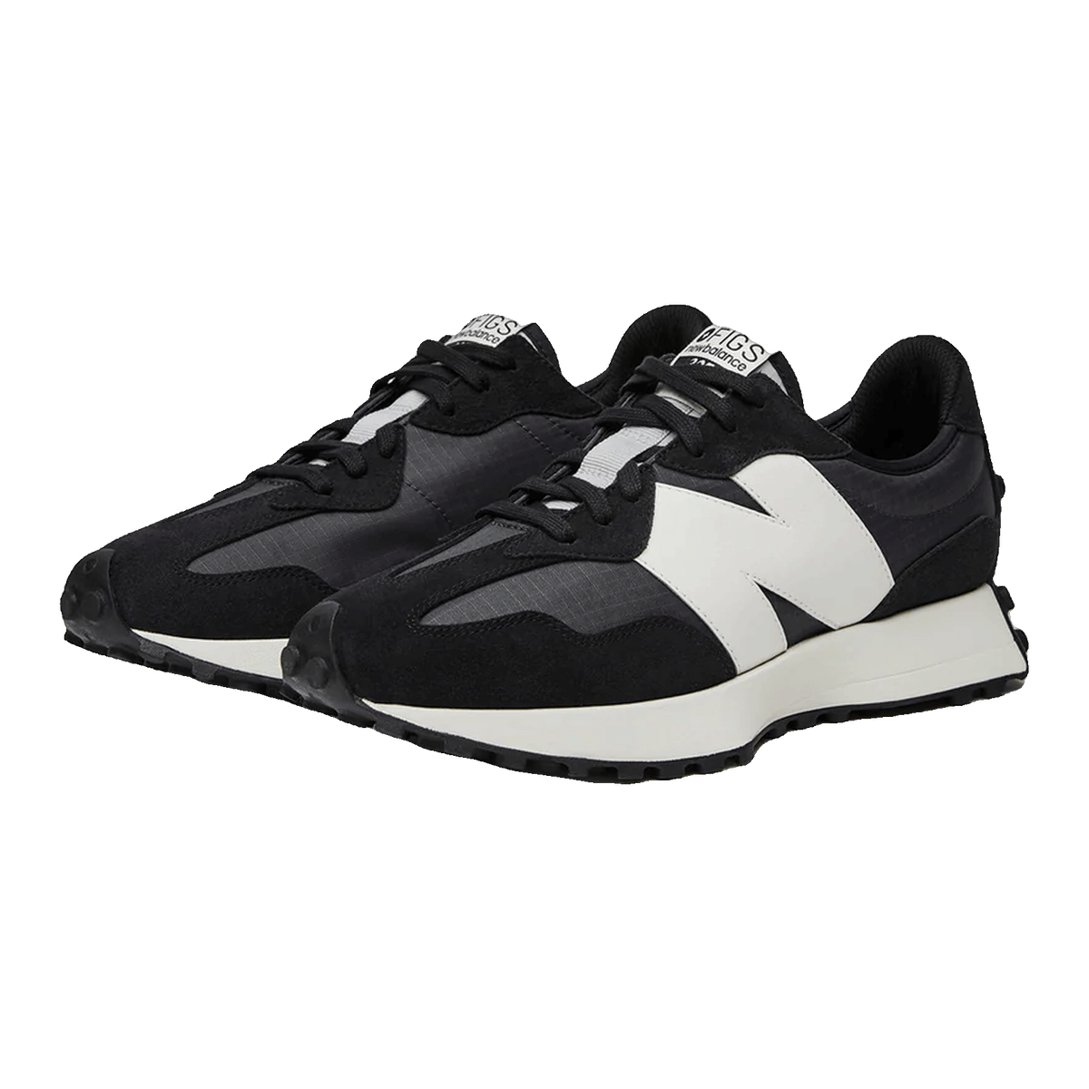 New Balance 327 FIGS Black White Side U327FB