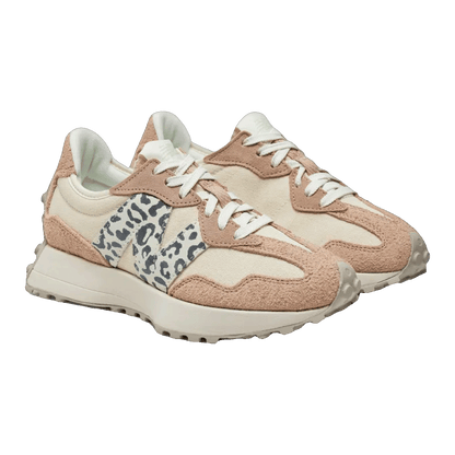 New Balance 327 Flat Taupe Linen Leopard (W) Side WS327AQ