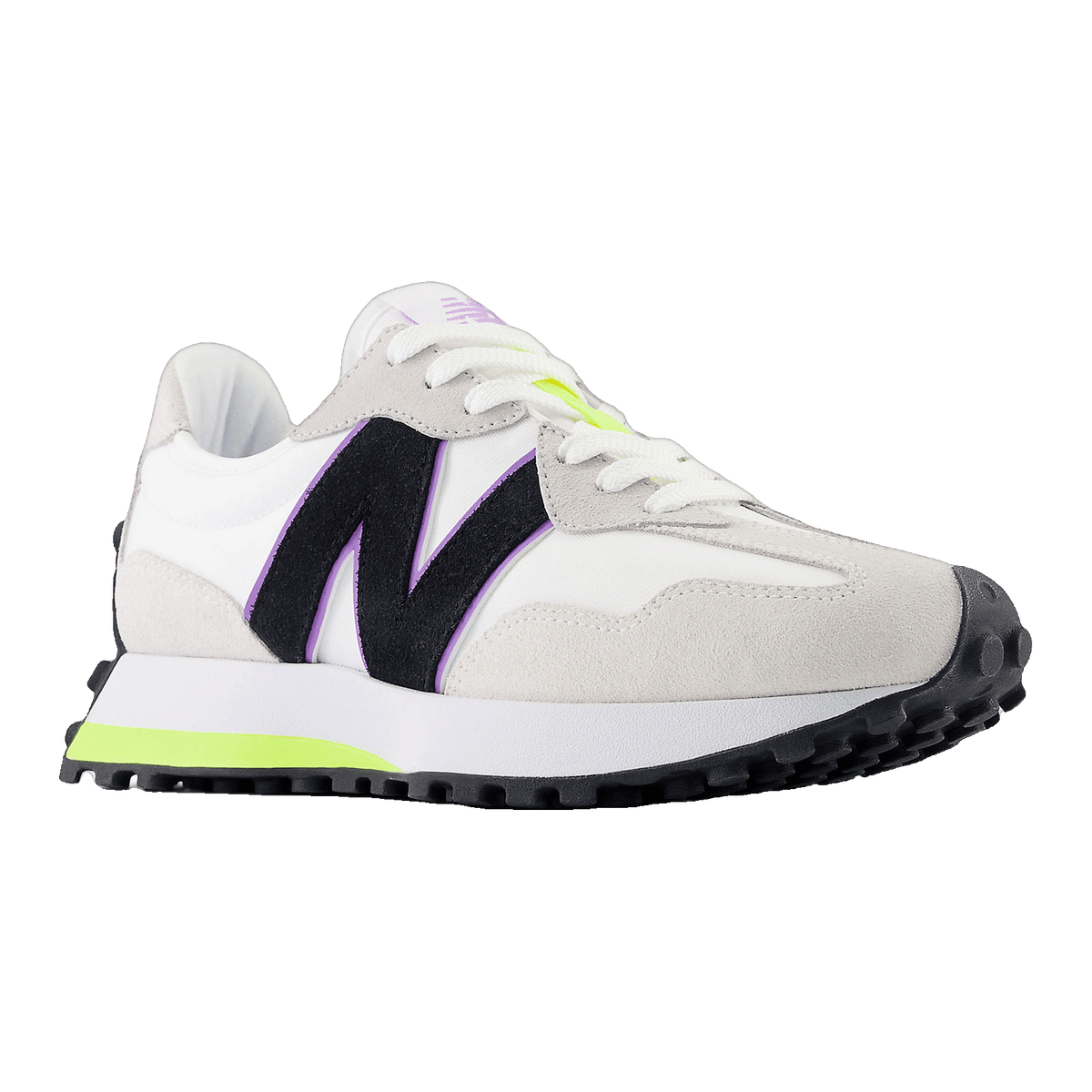 New Balance 327 Grey White Reflection Yellow (W) Side