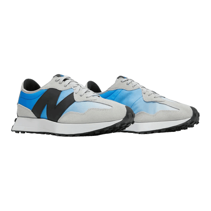 New Balance 327 Light Aluminum Cobalt Blue Side MS327SD