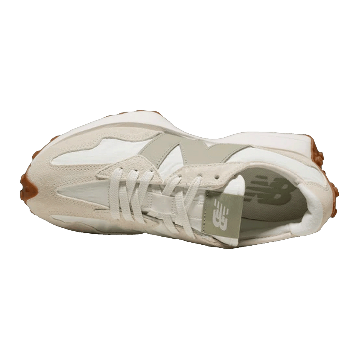 New Balance 327 Linen Sea Salt Olivine (W) Oben WS327FTB