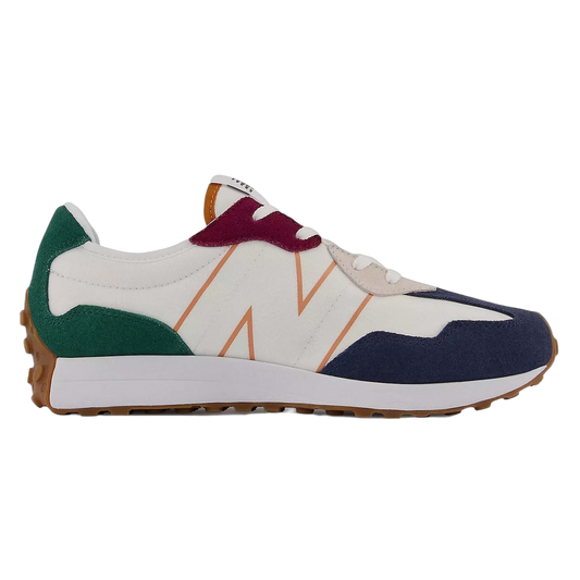 New Balance 327 Natural Indigo Green Maroon Gum (GS) GS327HH1