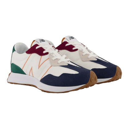 New Balance 327 Natural Indigo Green Maroon Gum (GS) Side