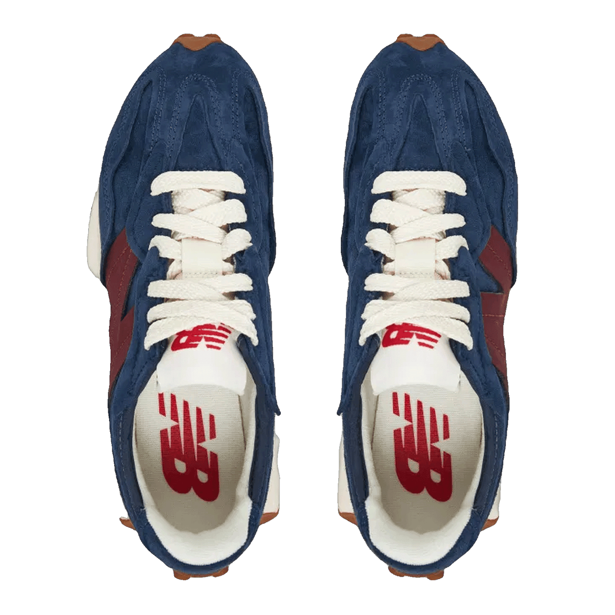 New Balance 327 Navy Burgundy Oben U327WSB