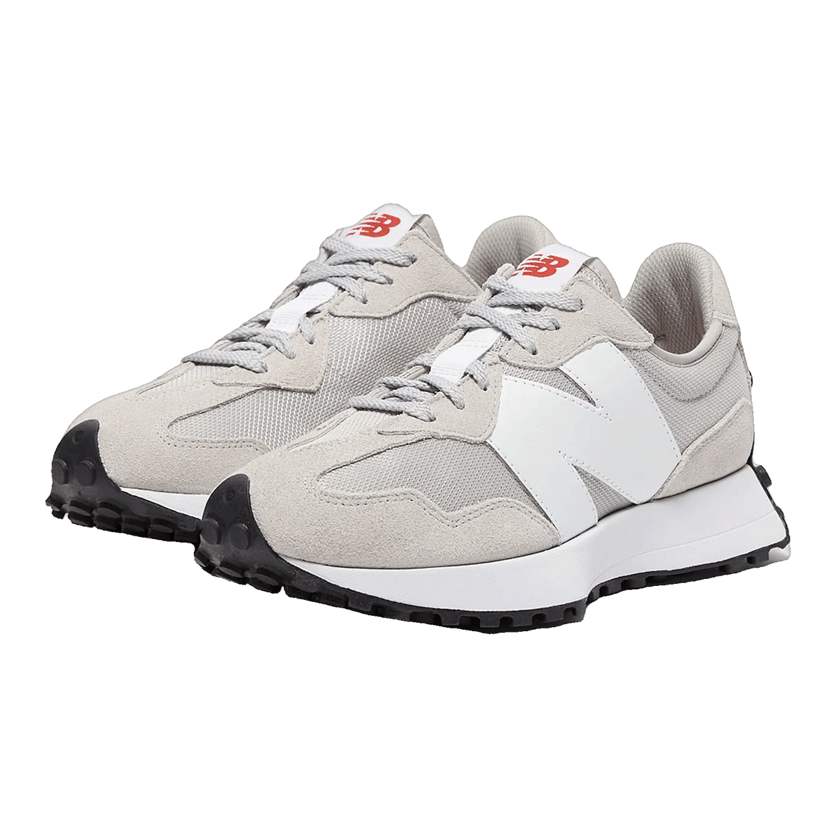 New Balance 327 Rain Cloud White Red Side MS327CGW