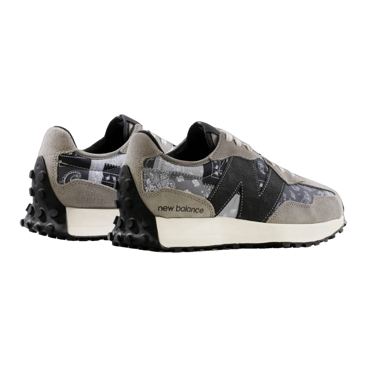 New Balance 327 Shoe Palace Unity Heritage Grey Bandana Back