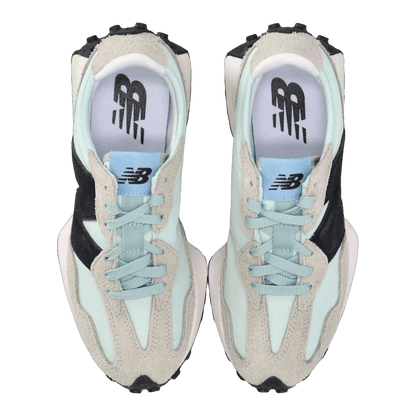 New Balance 327 White Black Grey Light Blue (W) Oben WS327WD
