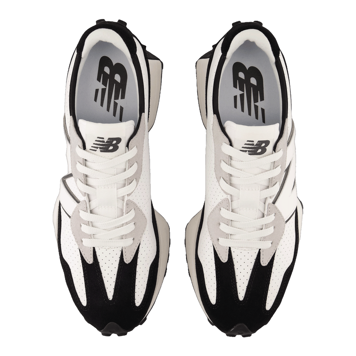 New Balance 327 White Black Grey Oben