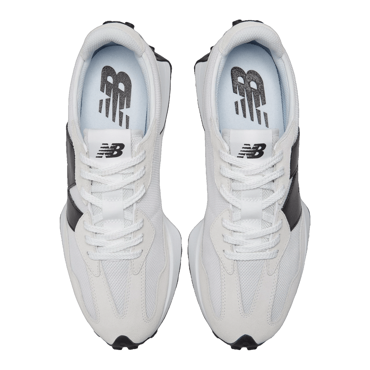 New Balance 327 White Black Oben MS327CWB