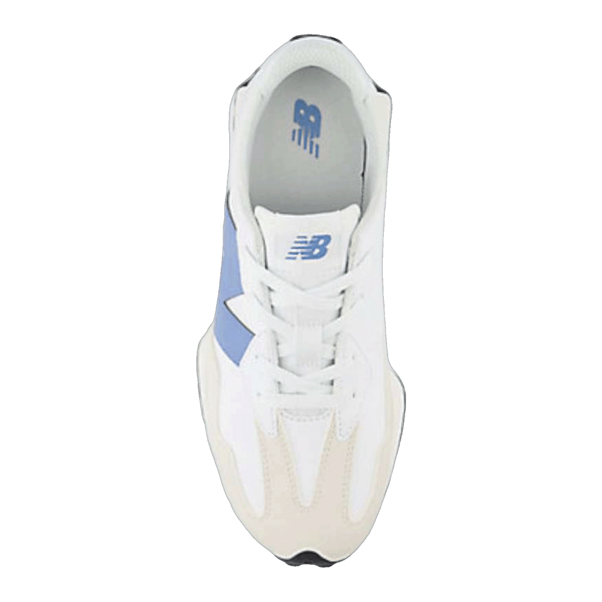 New Balance 327 White Blue Laguna (GS) Oben