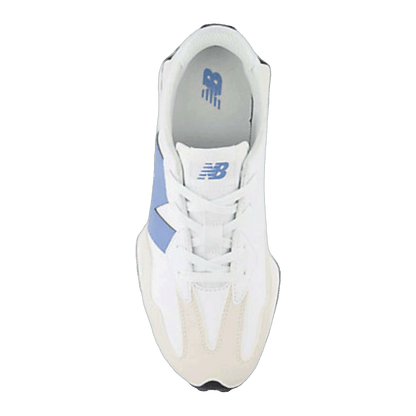 New Balance 327 White Blue Laguna (GS) Oben