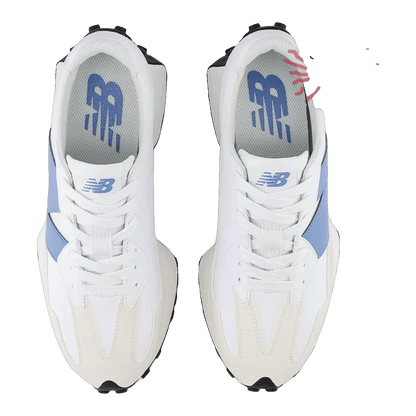 New Balance 327 White Blue Laguna Oben U327SKB