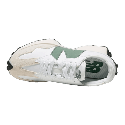New Balance 327 White Dark Juniper Oben U327SKC