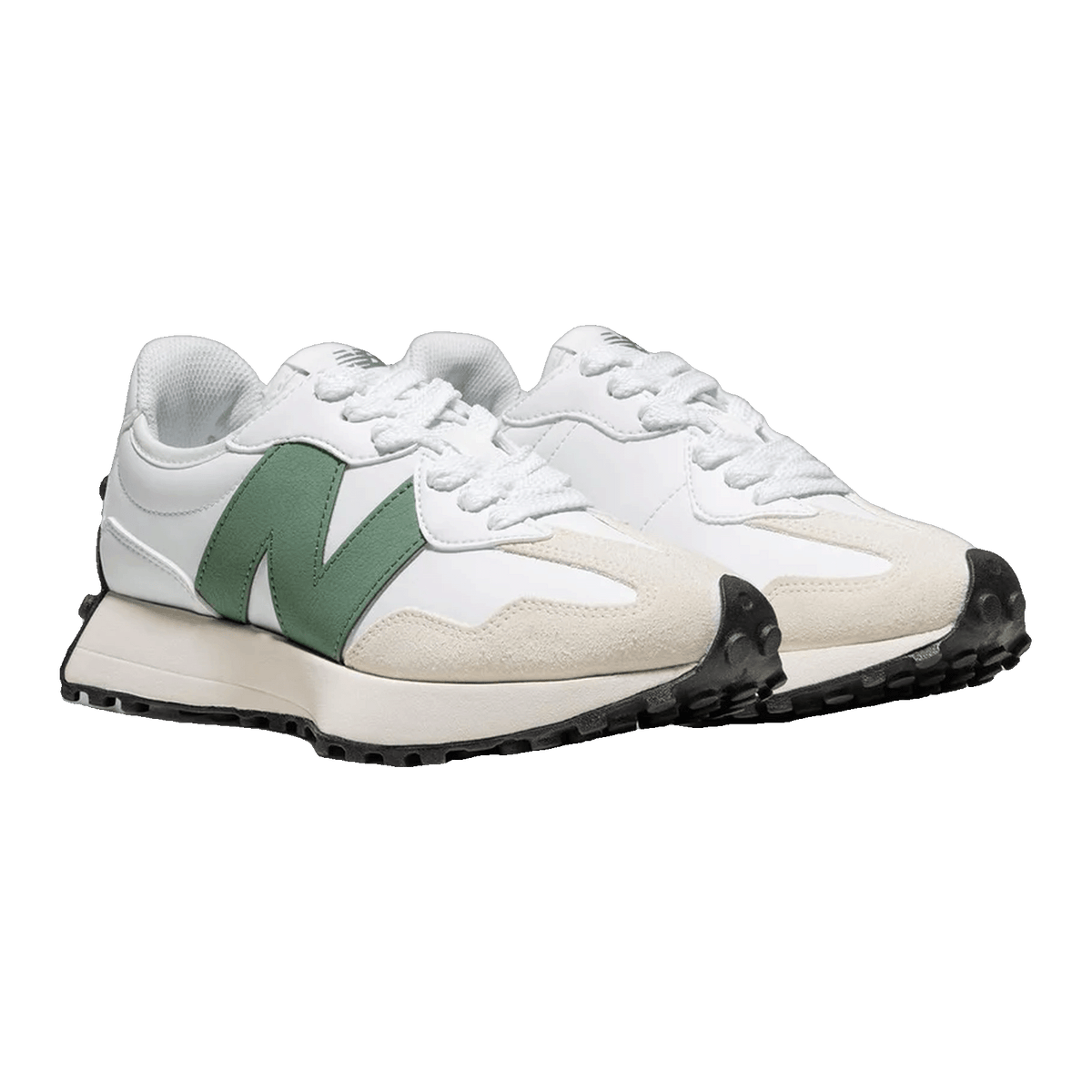 New Balance 327 White Dark Juniper Side U327SKC