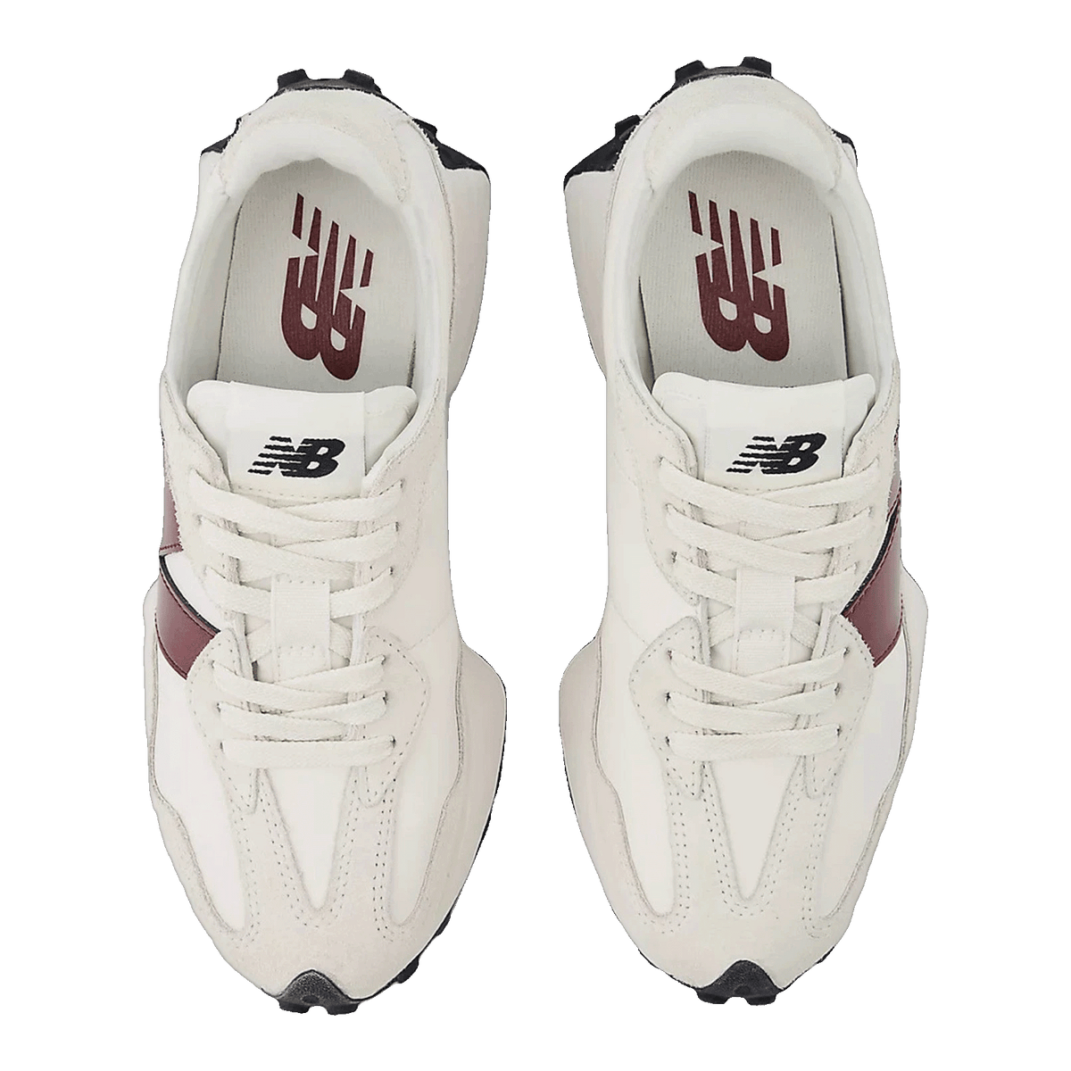 New Balance 327 White Dark Red (W) Oben WS327JWC